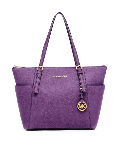 used purple michael kors purses|Michael Kors purple totes.